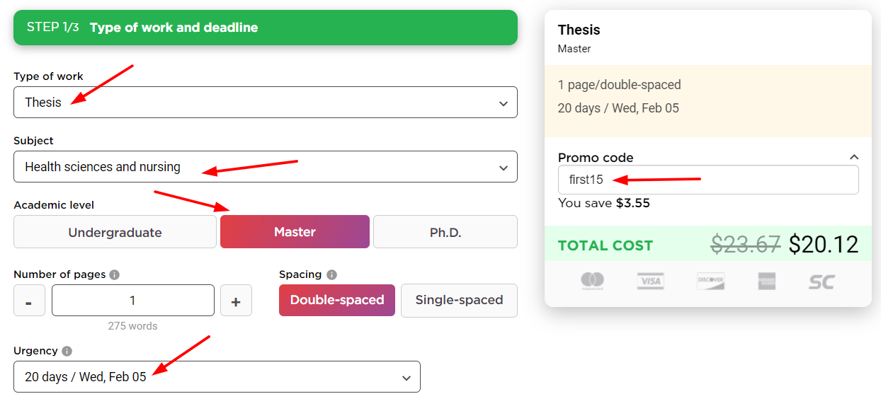 Order help with thesis using a discount promo code.